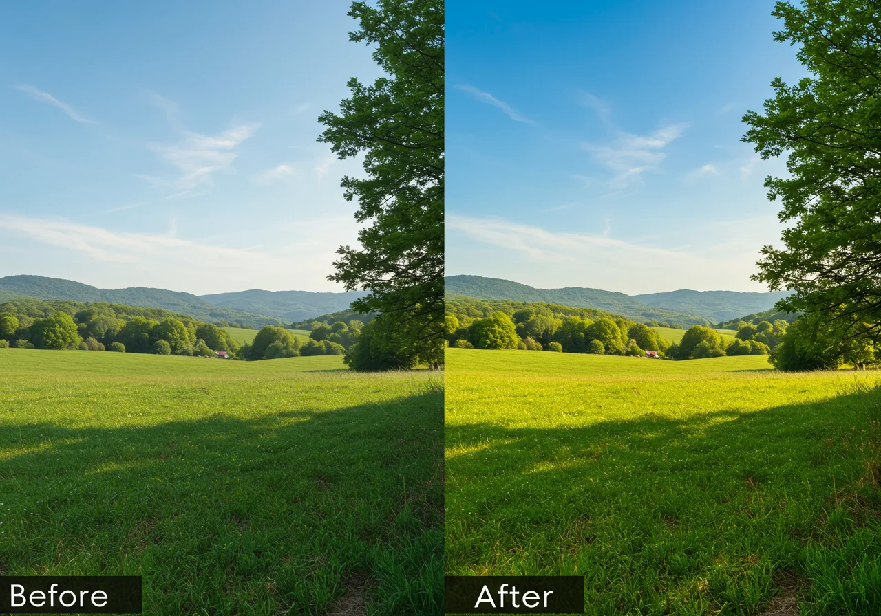 Boosted saturation-improved contrast