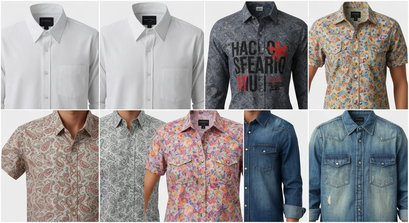 Casual shirt styles and patterns