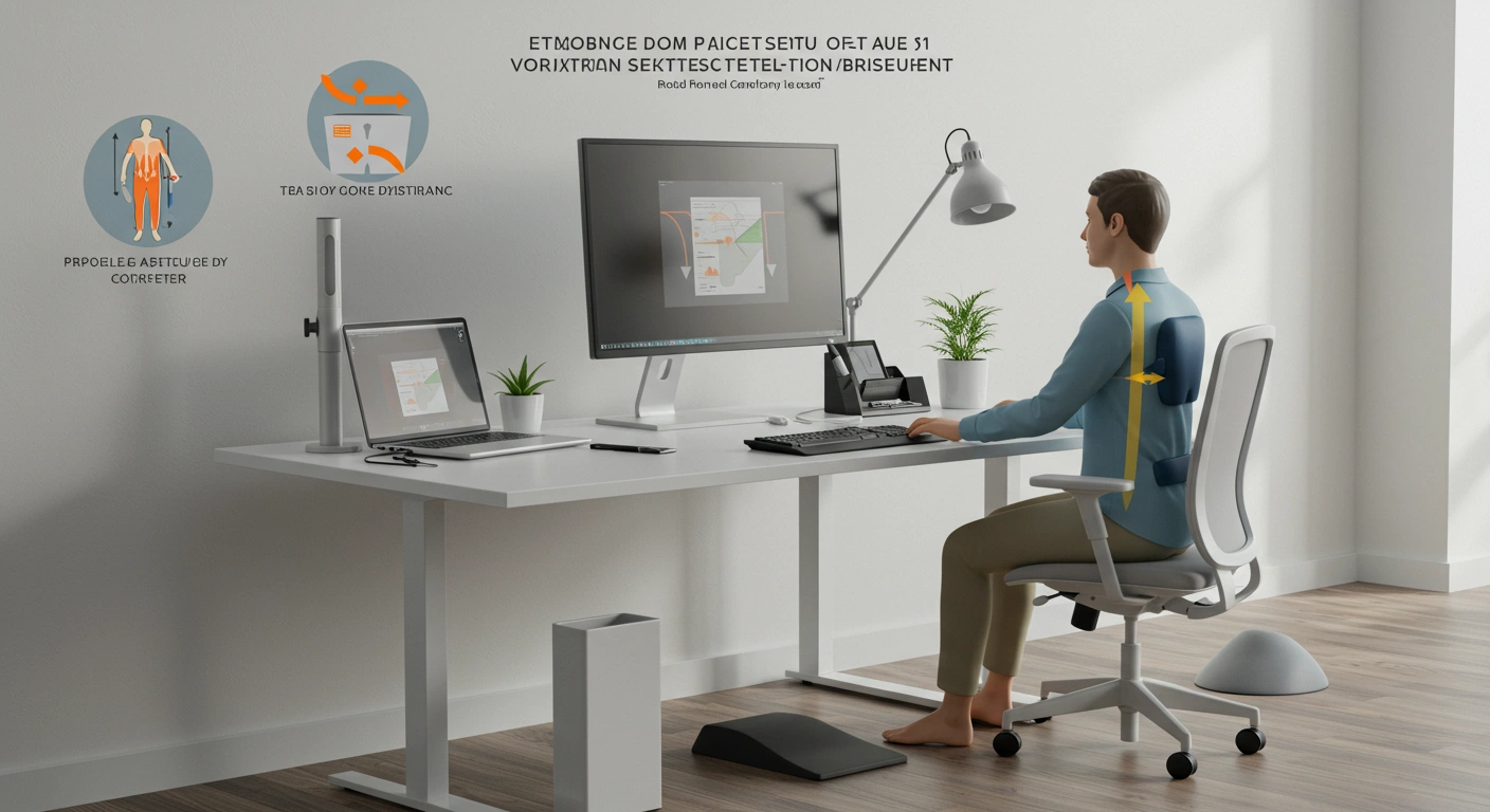 Step by step ergonomic workstation setup guide