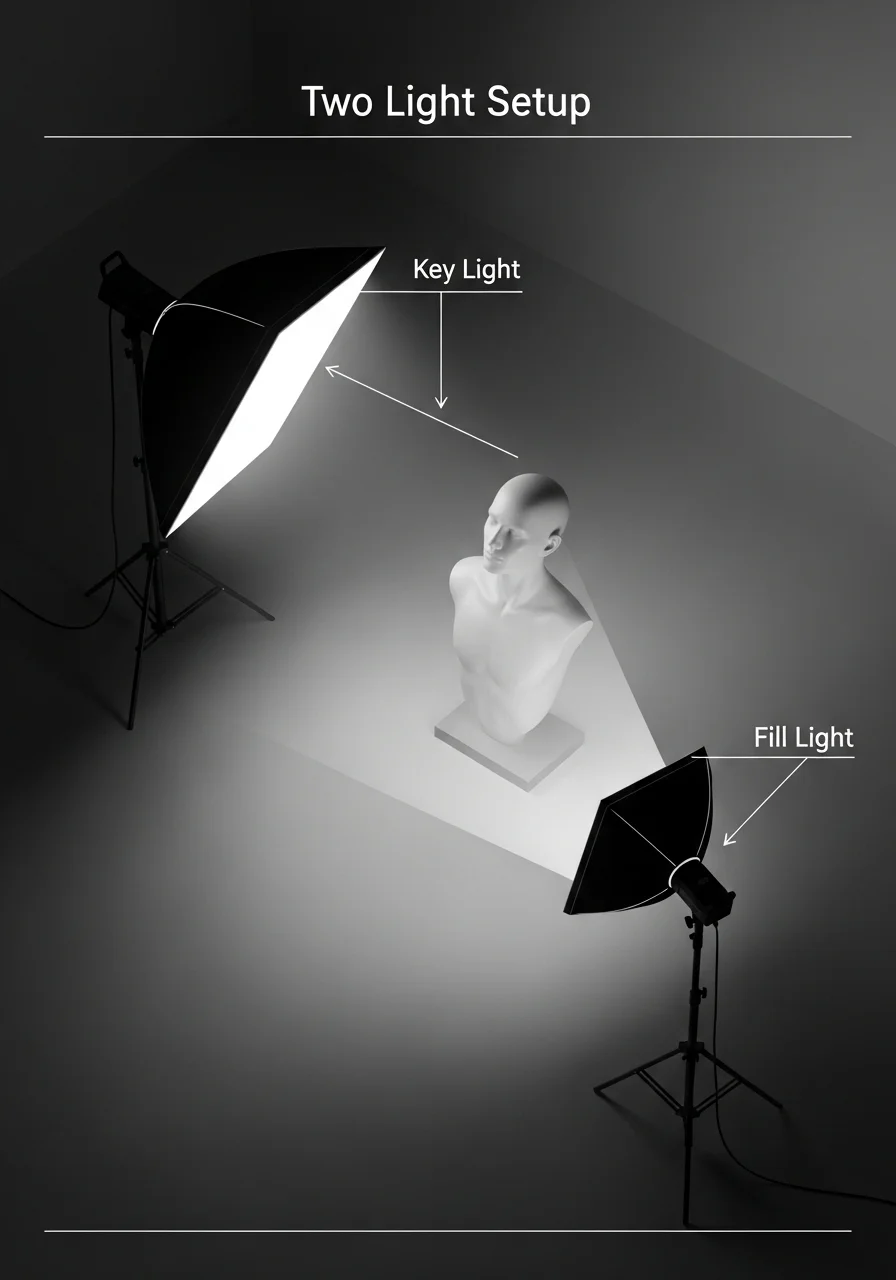 Two Light Setup Diagram