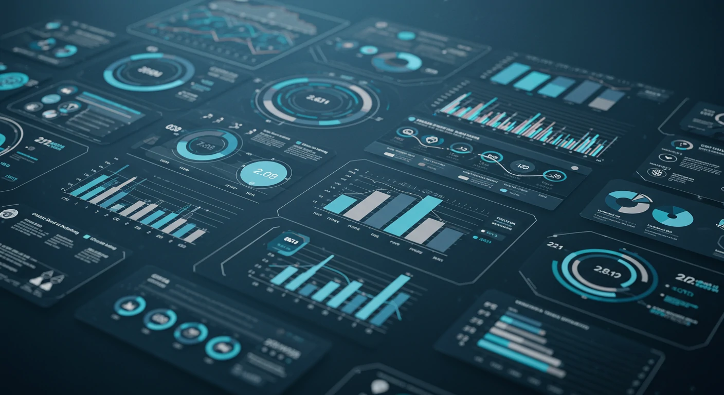 A modern, data-rich infographic with clean charts, icons, and visual hierarchy