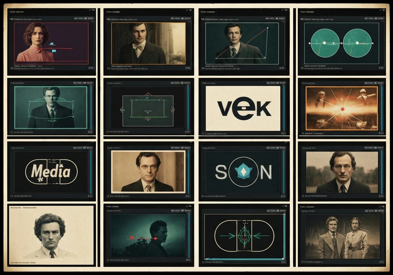 Collage of movie posters and TV show logos that were edited using Media Composer