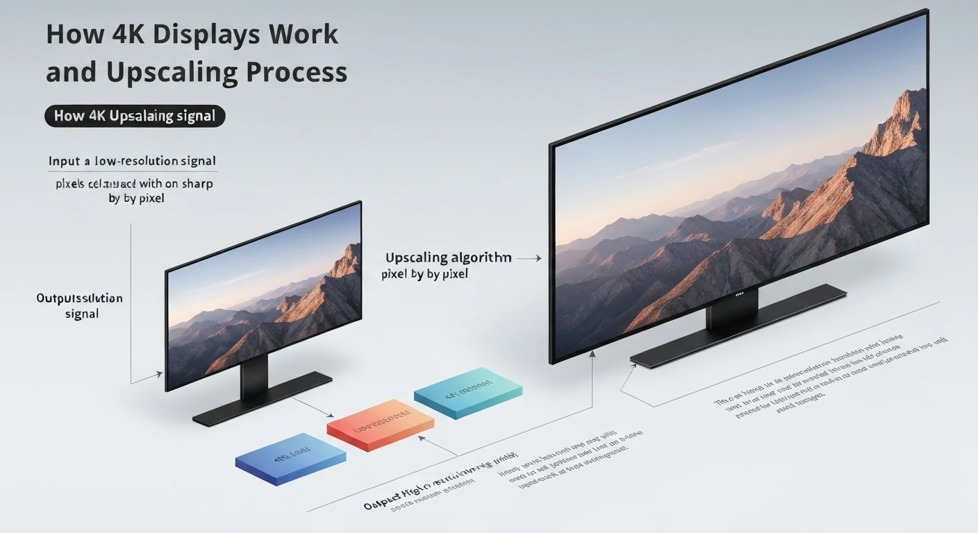 How 4K Displays Work and Upscaling Process