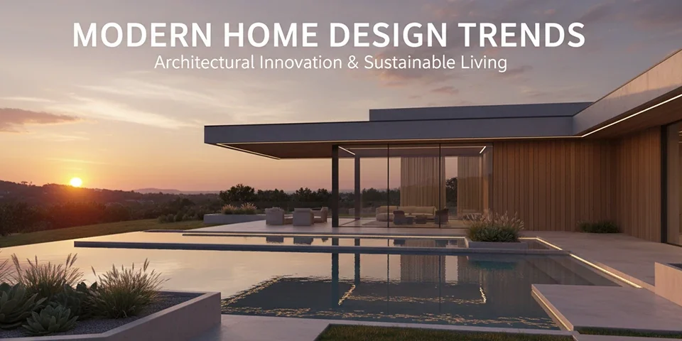 3D Rendering of a Modern House