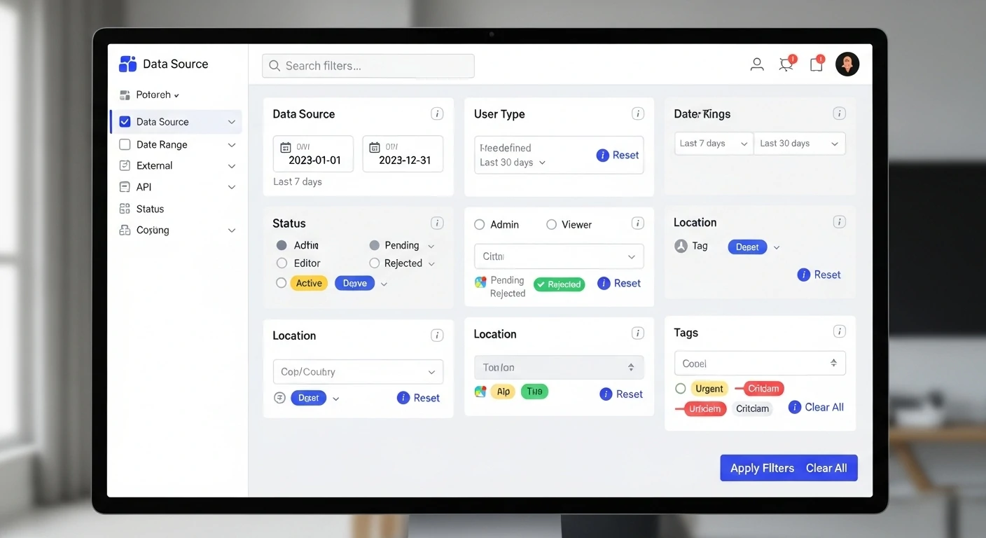 Advanced filtering options