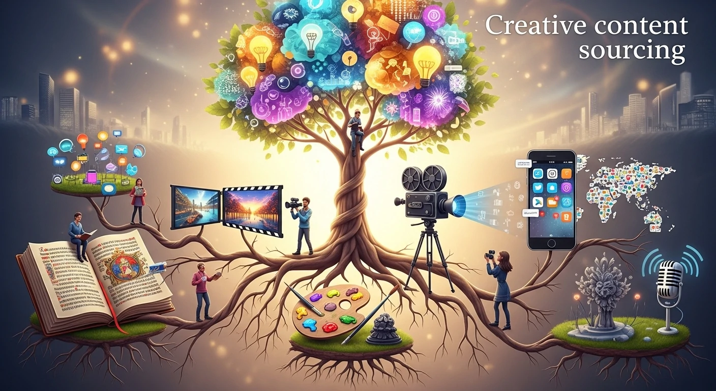 Creative content sourcing