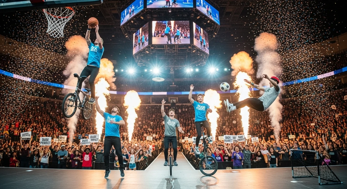 Dude Perfect with Fans - Live Event Crowd