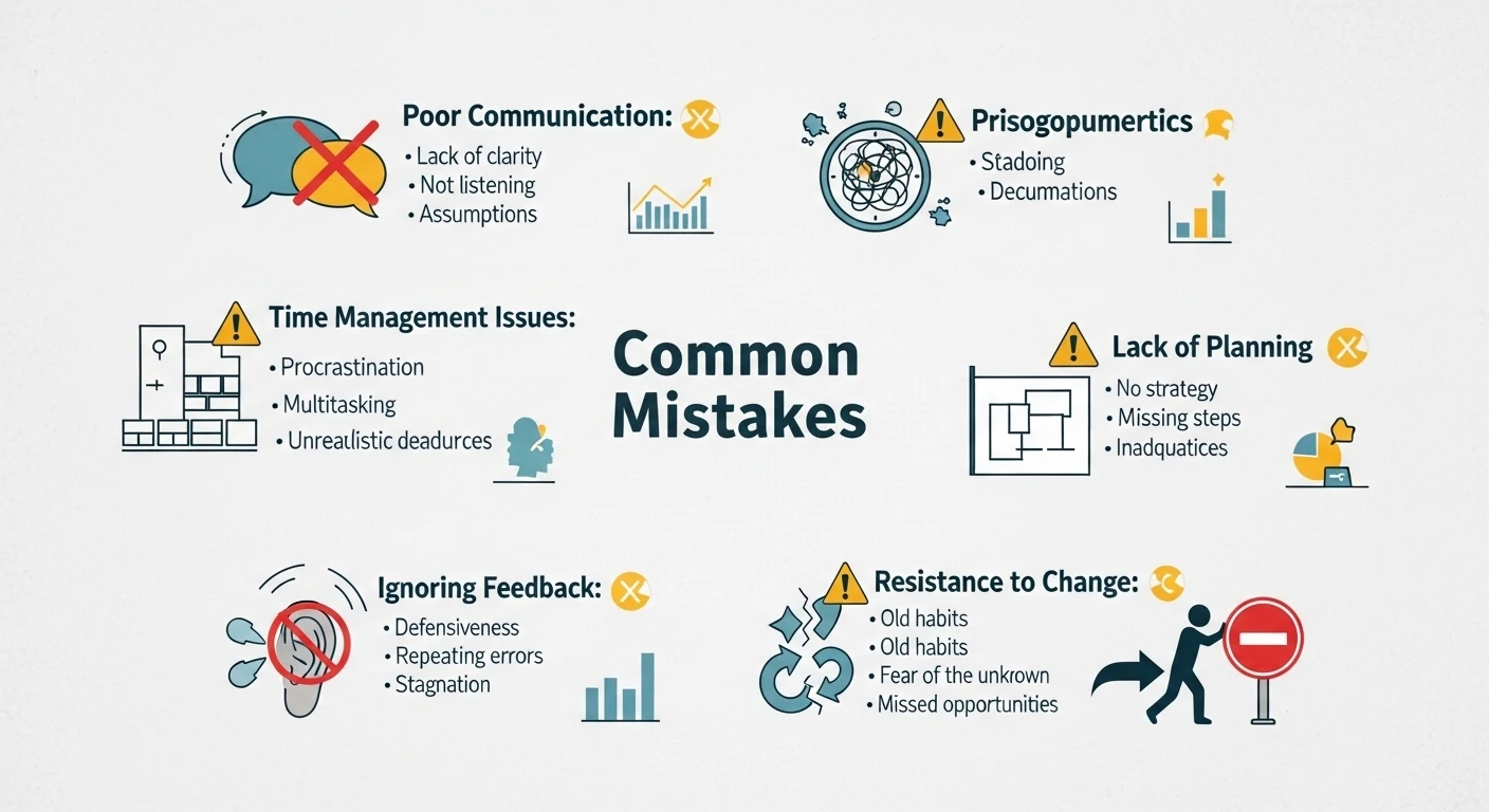 Infographic highlighting common mistakes