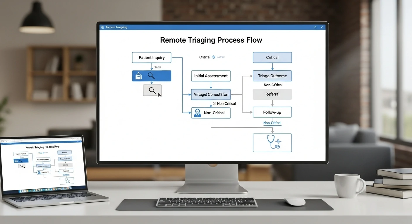 Remote Triaging Process Flow