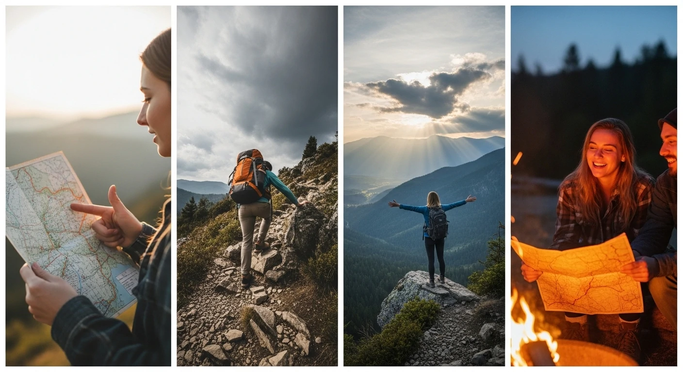 Series of images showing storytelling progression in photography