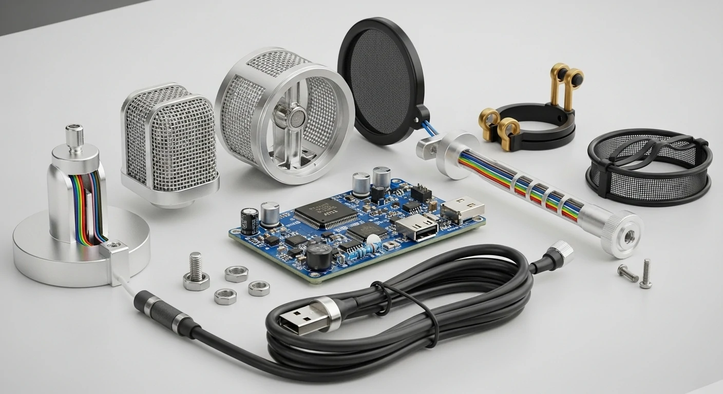 USB Microphone Components