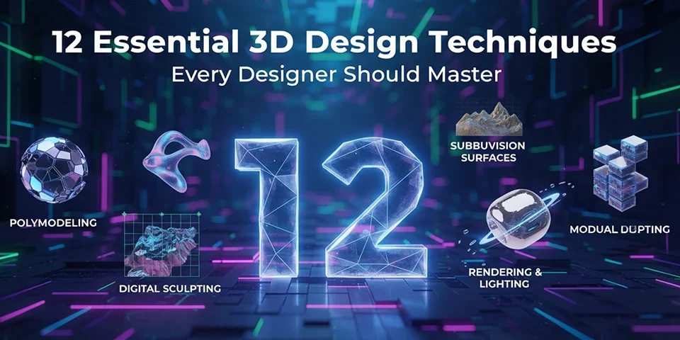 12 Essential 3D Design Techniques Every Designer Should Master