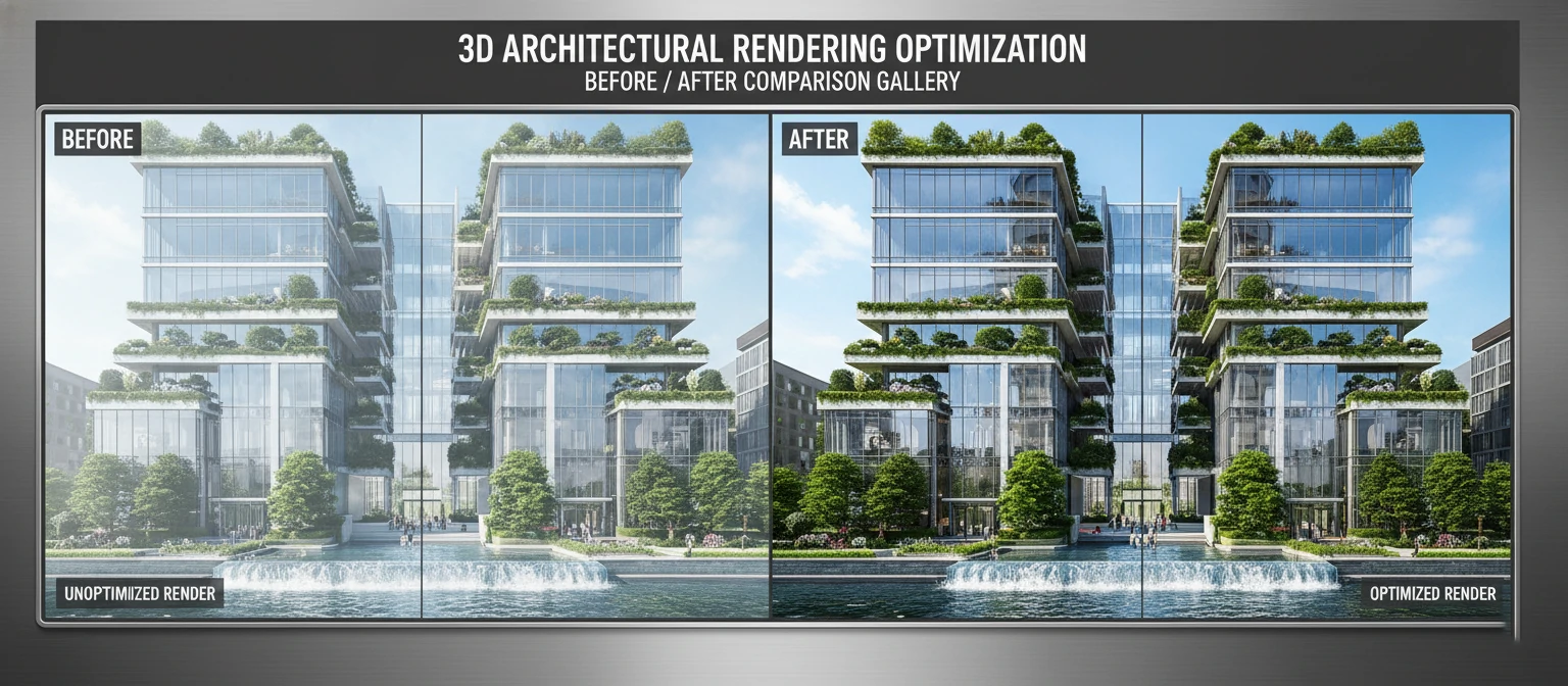 Before-after optimization comparison gallery