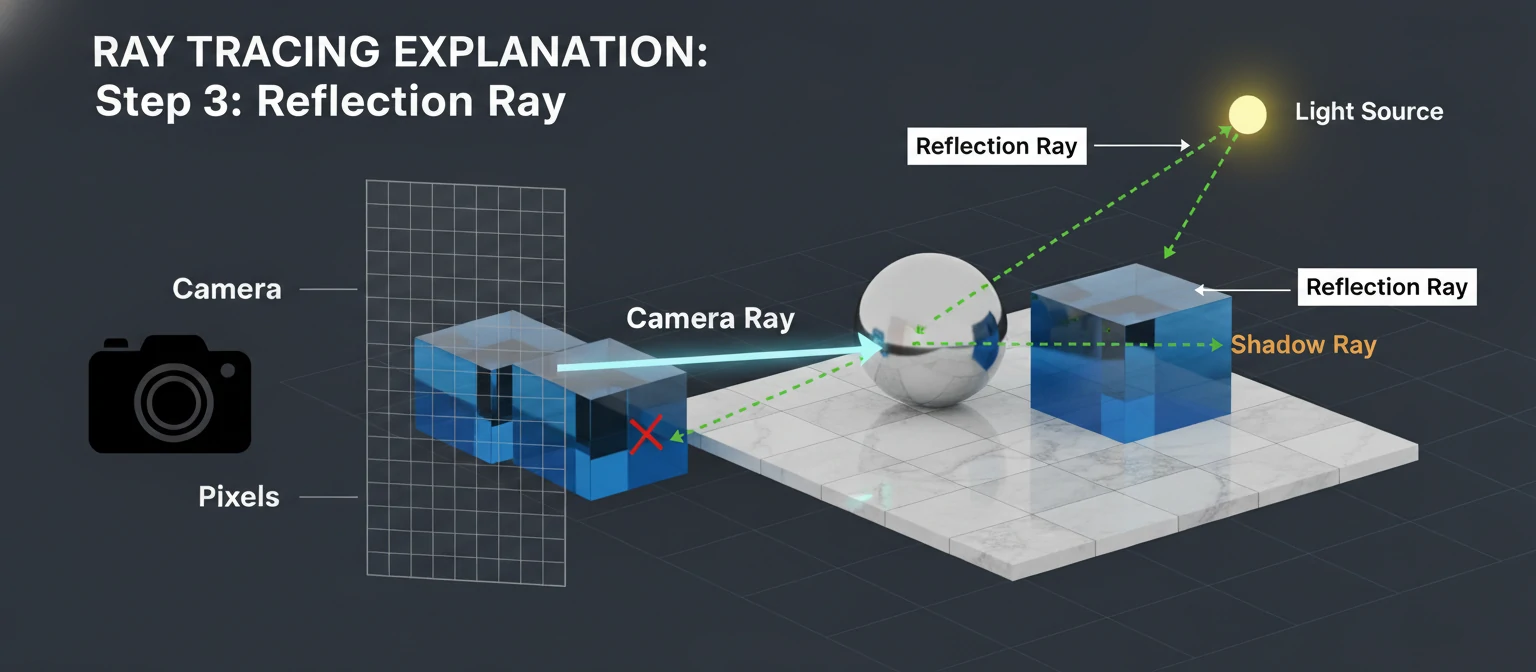 step 3 - Reflection Ray