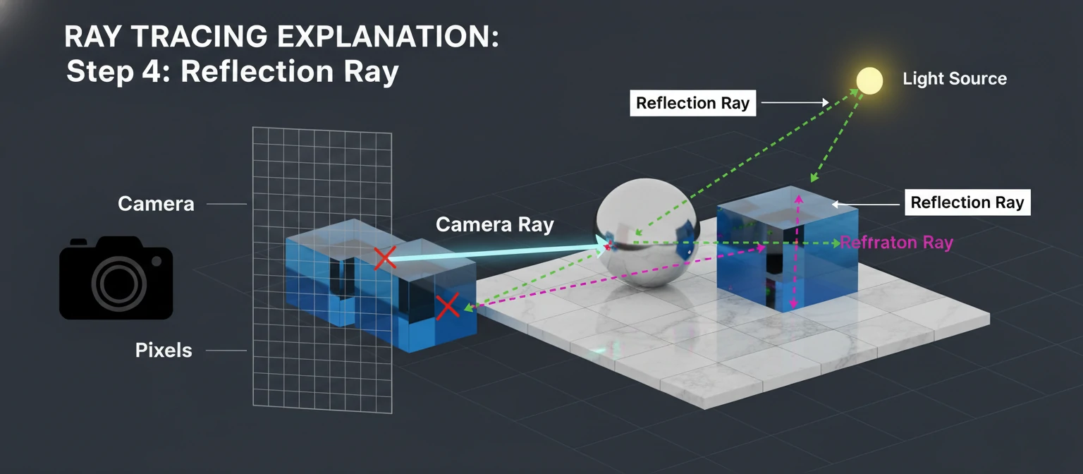 step 4 - Reflection Ray