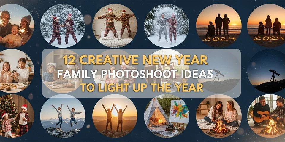 12 Creative New Year Family Photoshoot Ideas to Light Up the Year