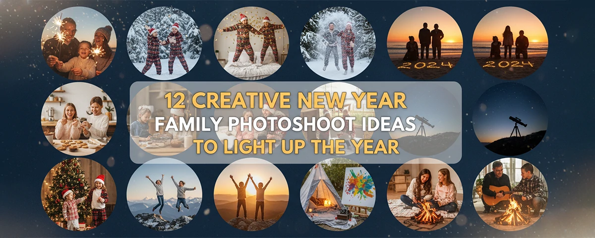 12 Creative New Year Family Photoshoot Ideas to Light Up the Year