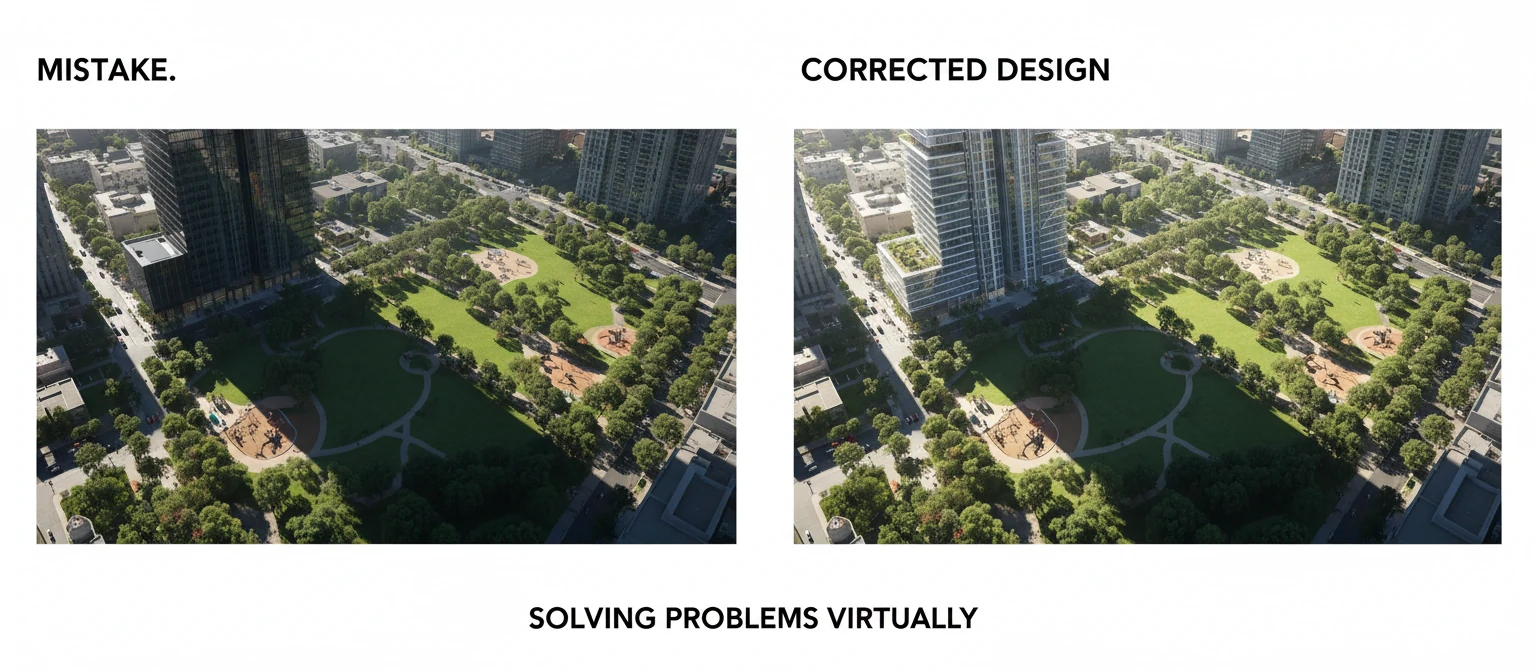 A split screen of a Mistake