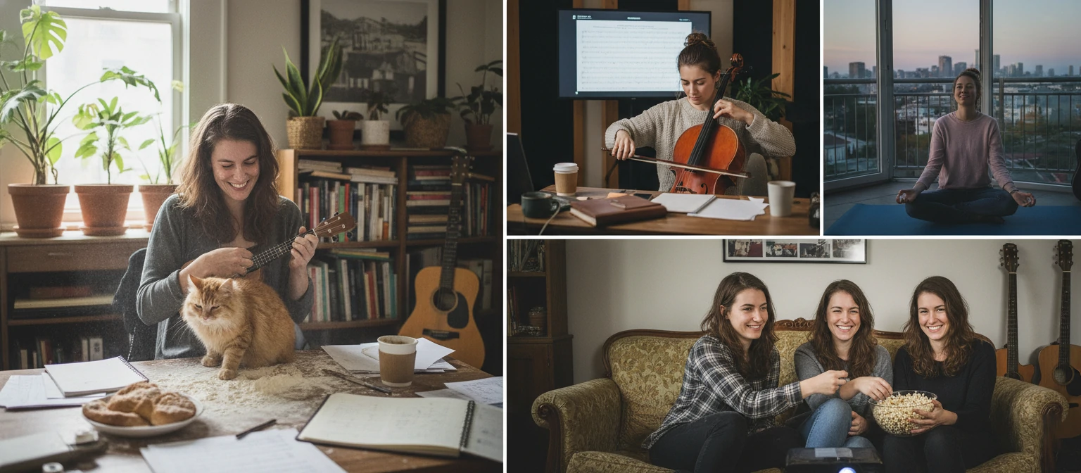 Behind-the-scenes photos showing the twins' personalities and daily lives