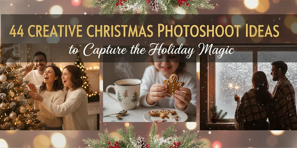 44 Creative Christmas Photoshoot Ideas to Capture the Holiday Magic