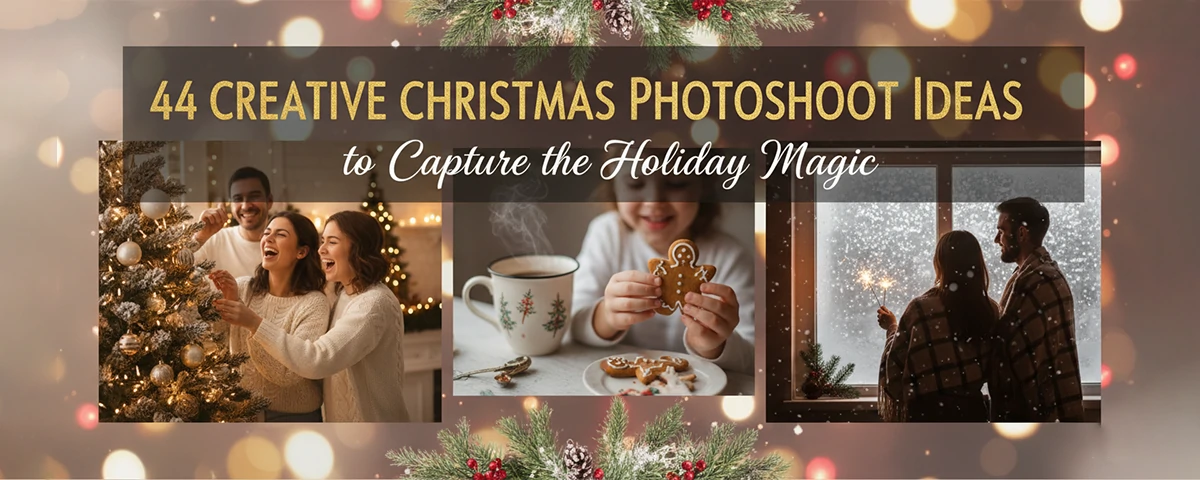 44 Creative Christmas Photoshoot Ideas to Capture the Holiday Magic