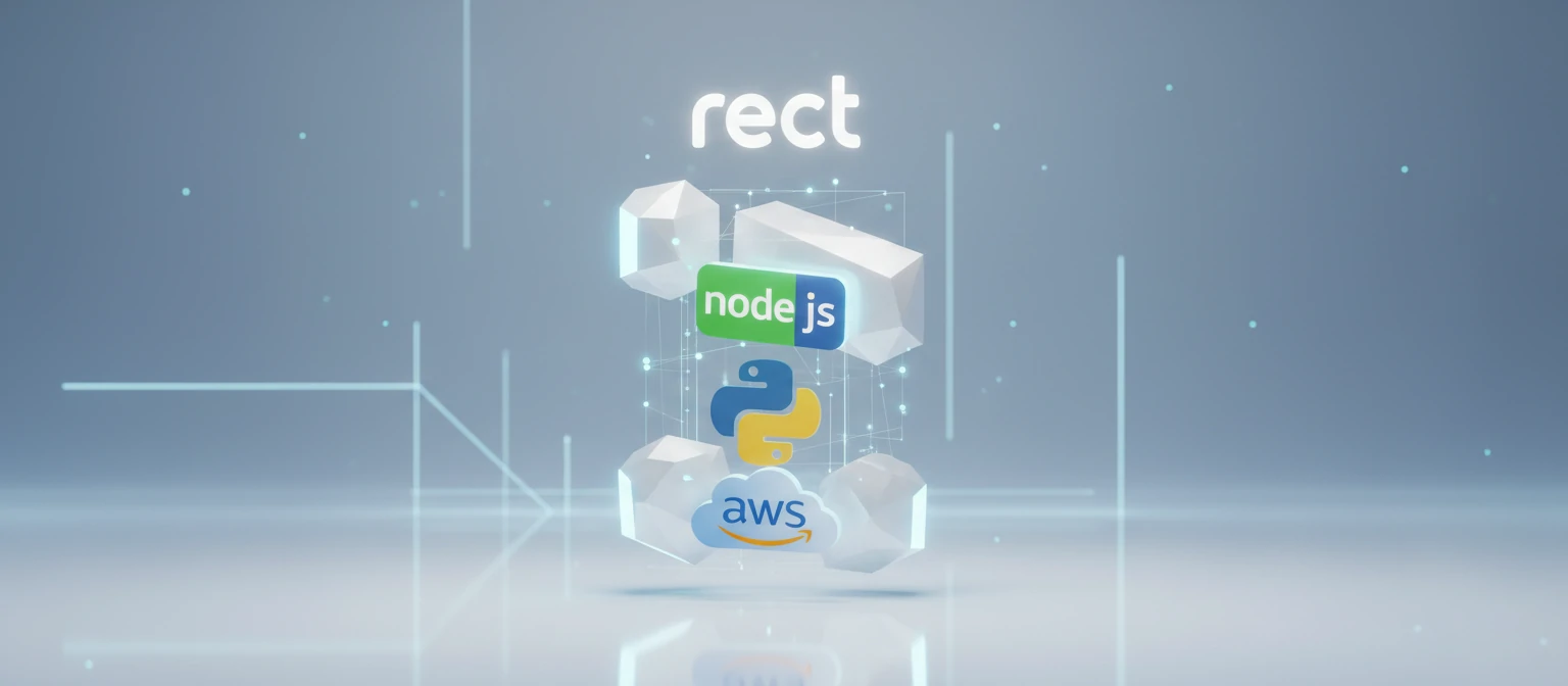 A Tech Stack abstract 3D art piece