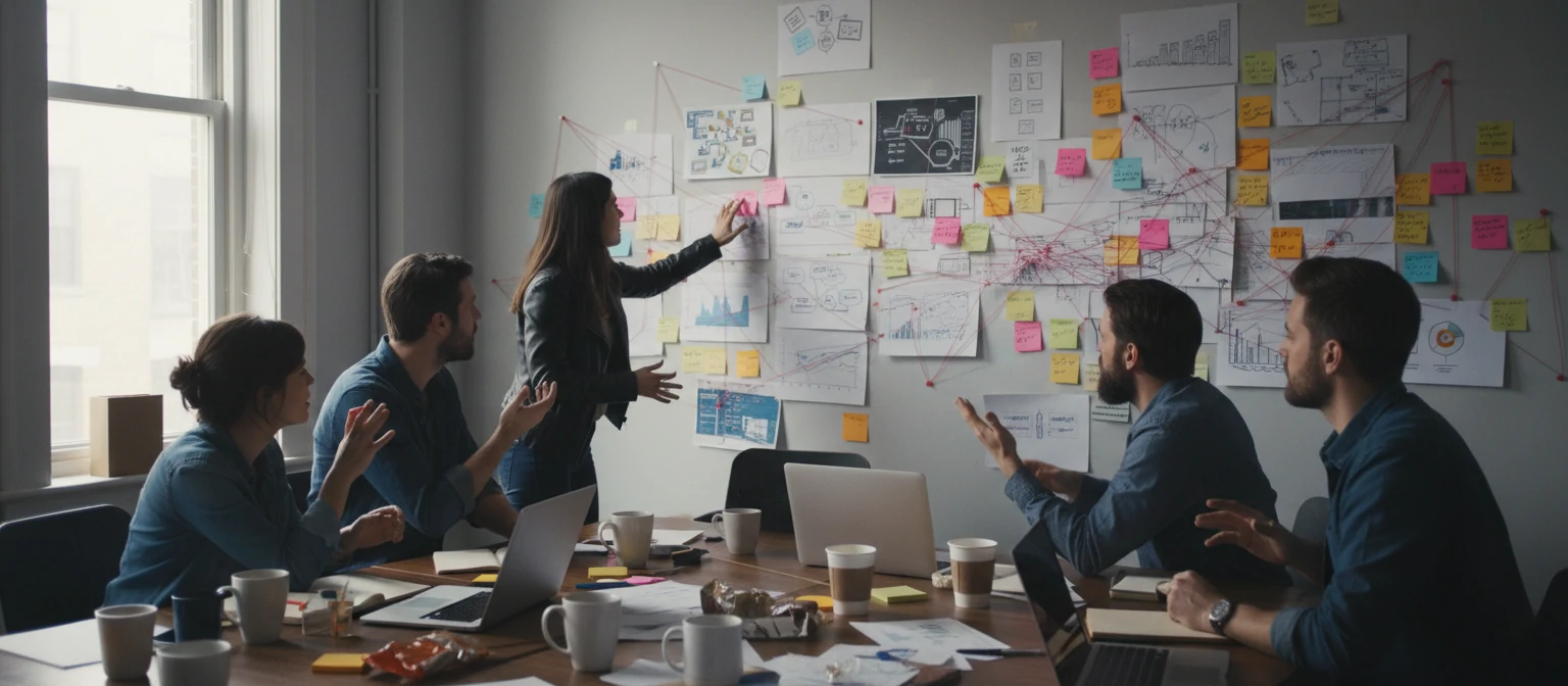 A candid shot of a War Room