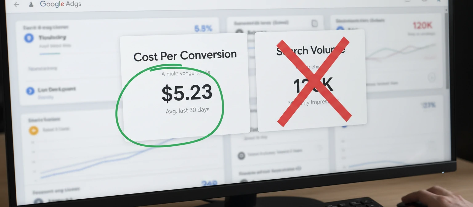 A screenshot of a Google Ads dashboard