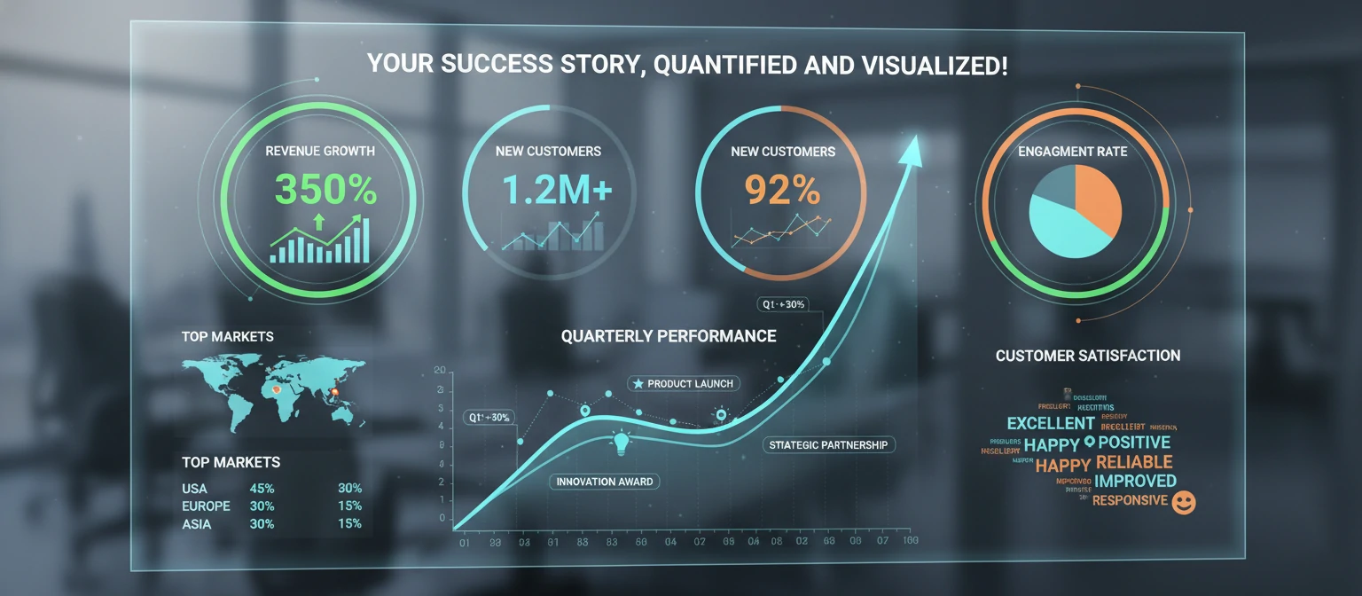 Analytics dashboard showing key performance metrics