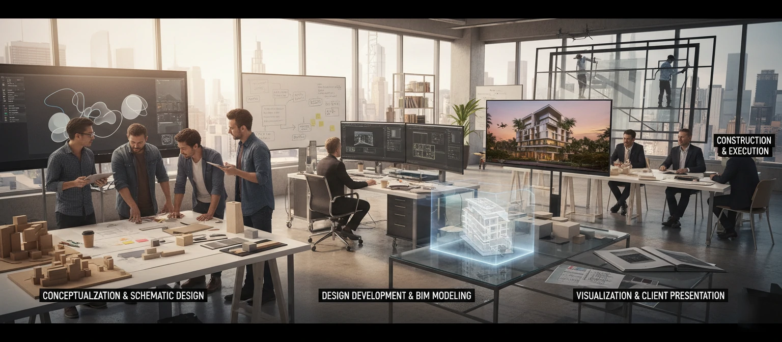 Architectural design process workflow