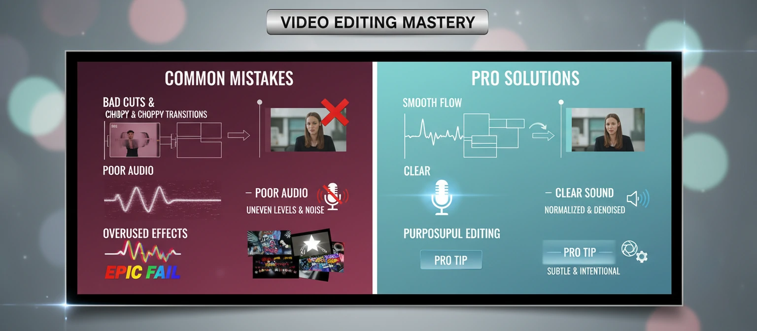 Avoiding common video editing mistakes