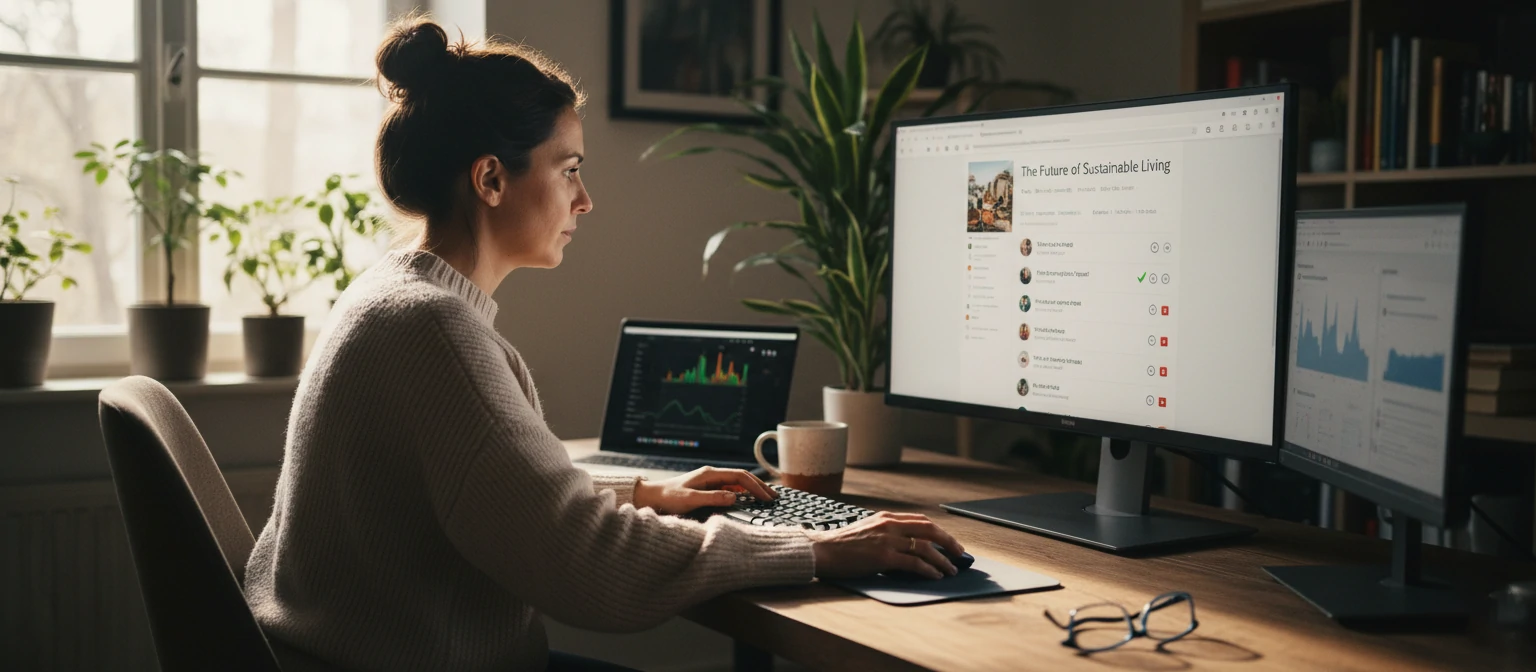 Blog owner moderating comments on a site