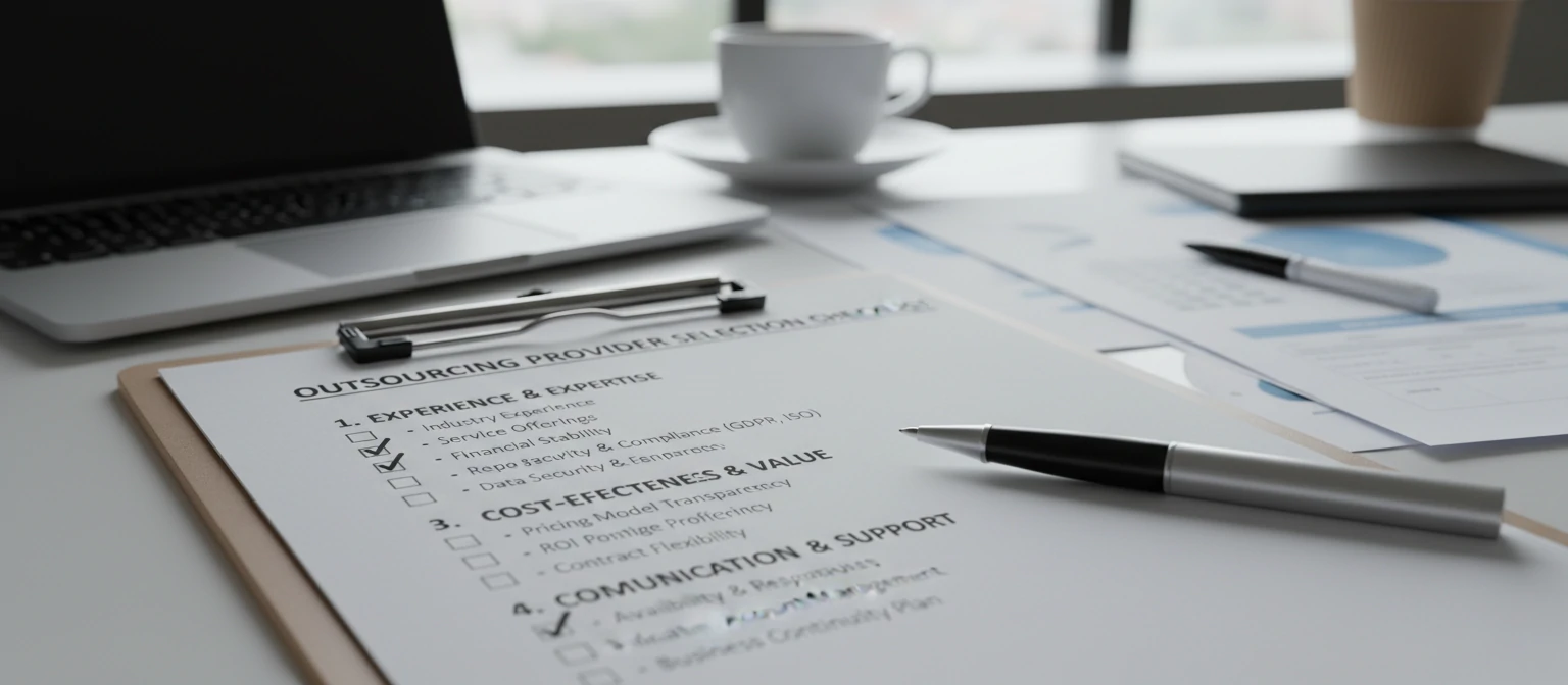 Checklist for choosing an outsourcing provider