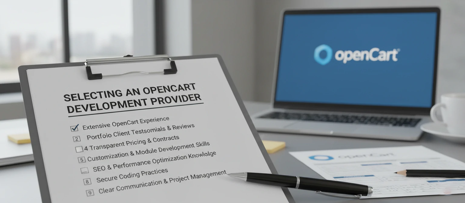 Checklist for selecting an OpenCart development provider