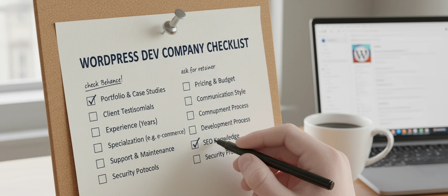 Checklist graphic for evaluating development partners