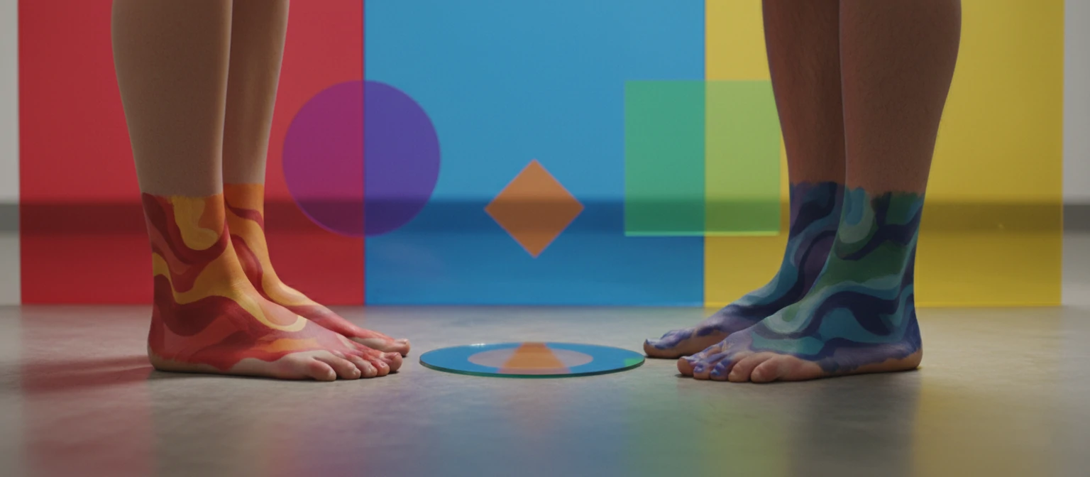 Color theory in feet picture photography