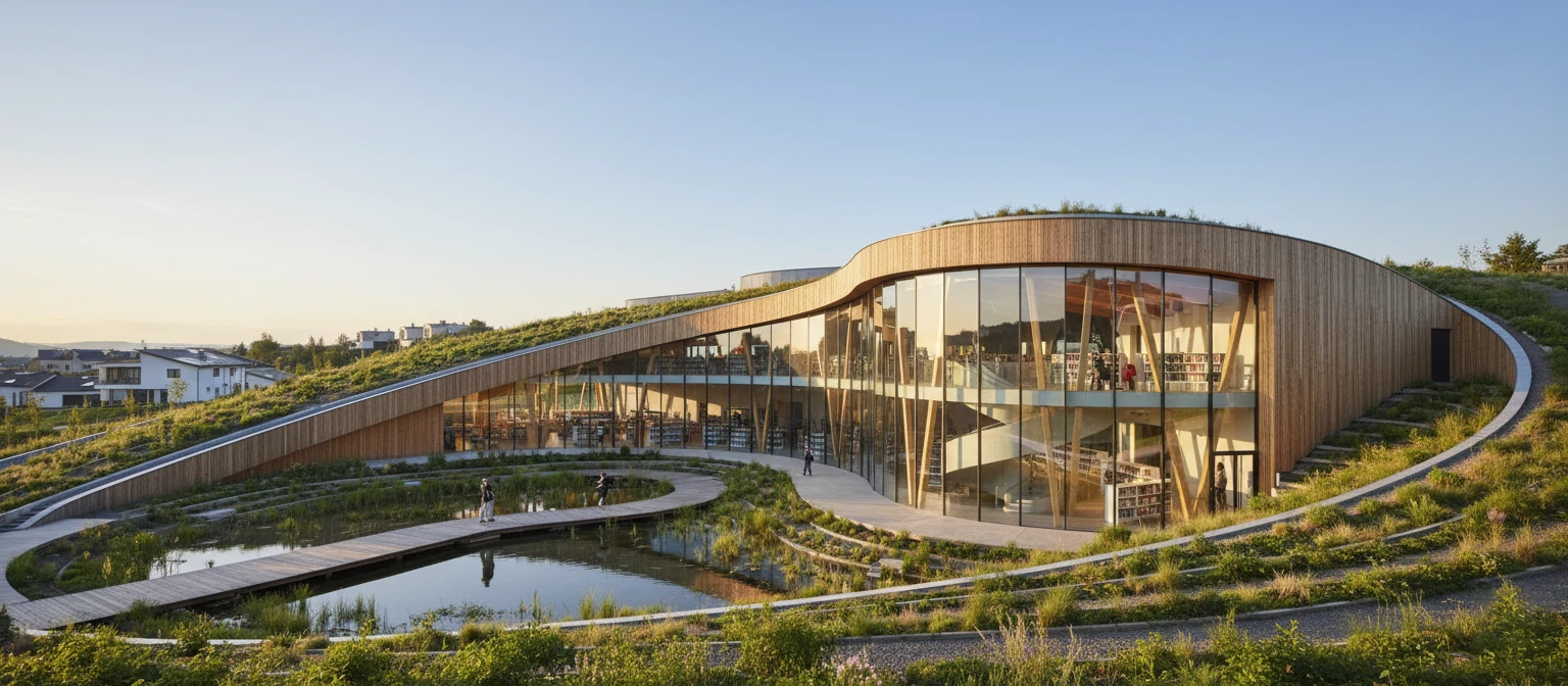 Completed architectural project