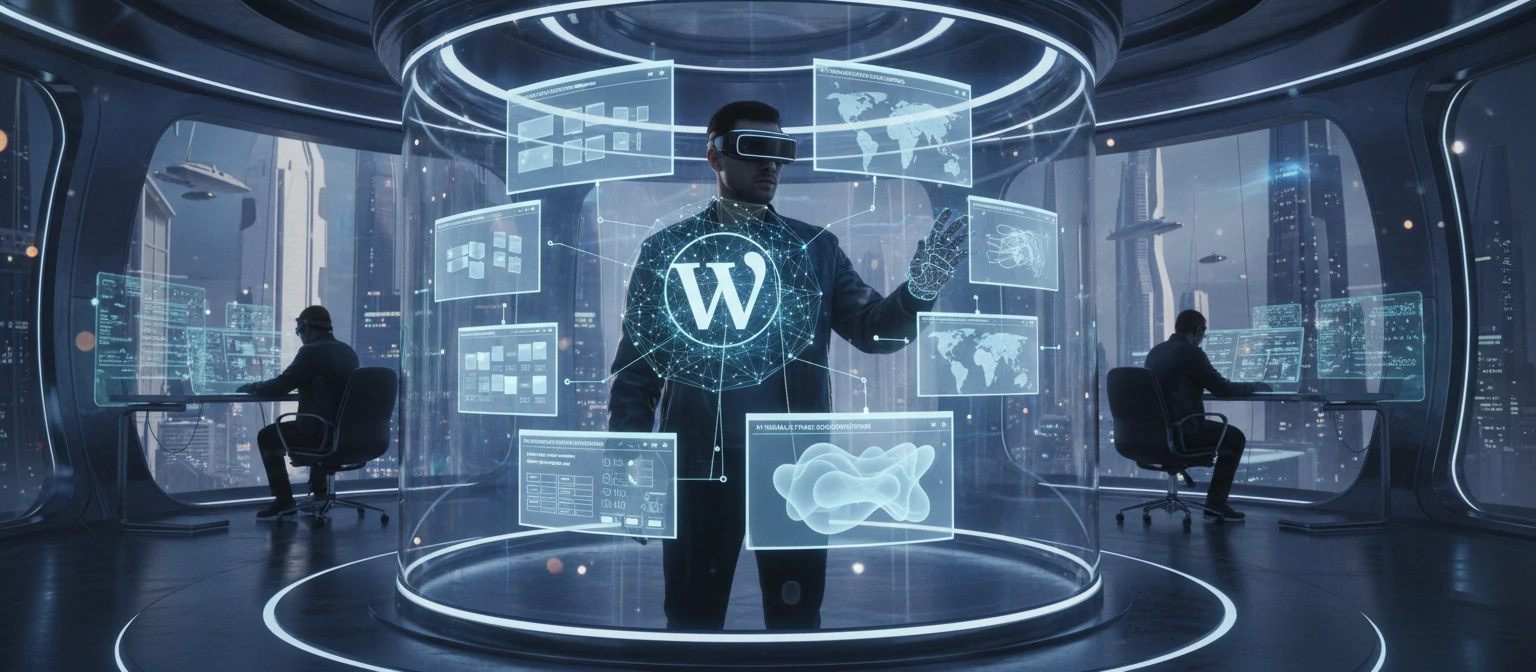 Conceptual image of future WordPress technologies