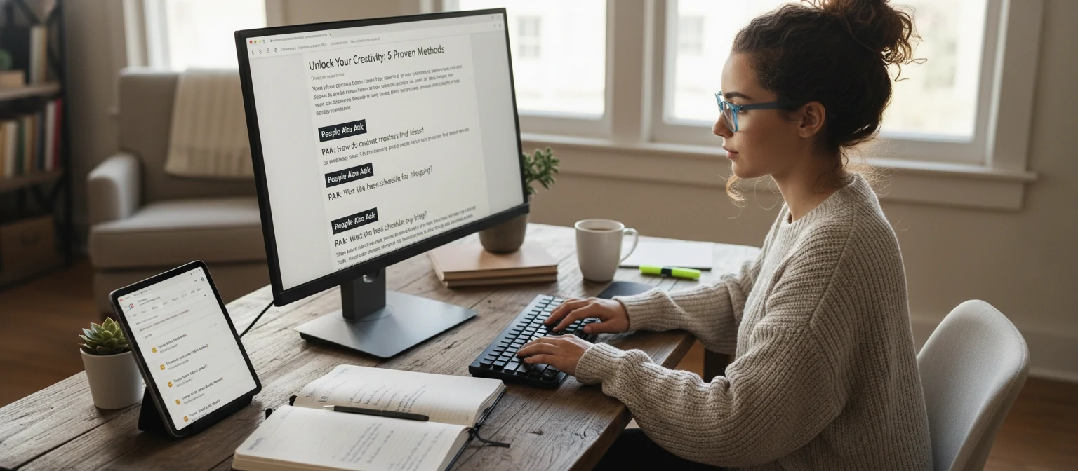 Creating content optimized for People Also Ask