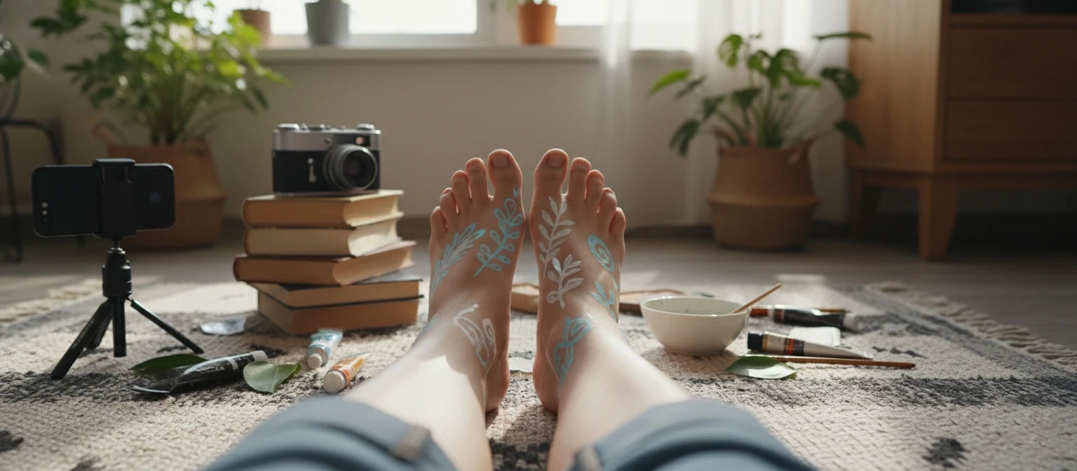 DIY feet picture ideas for home photography