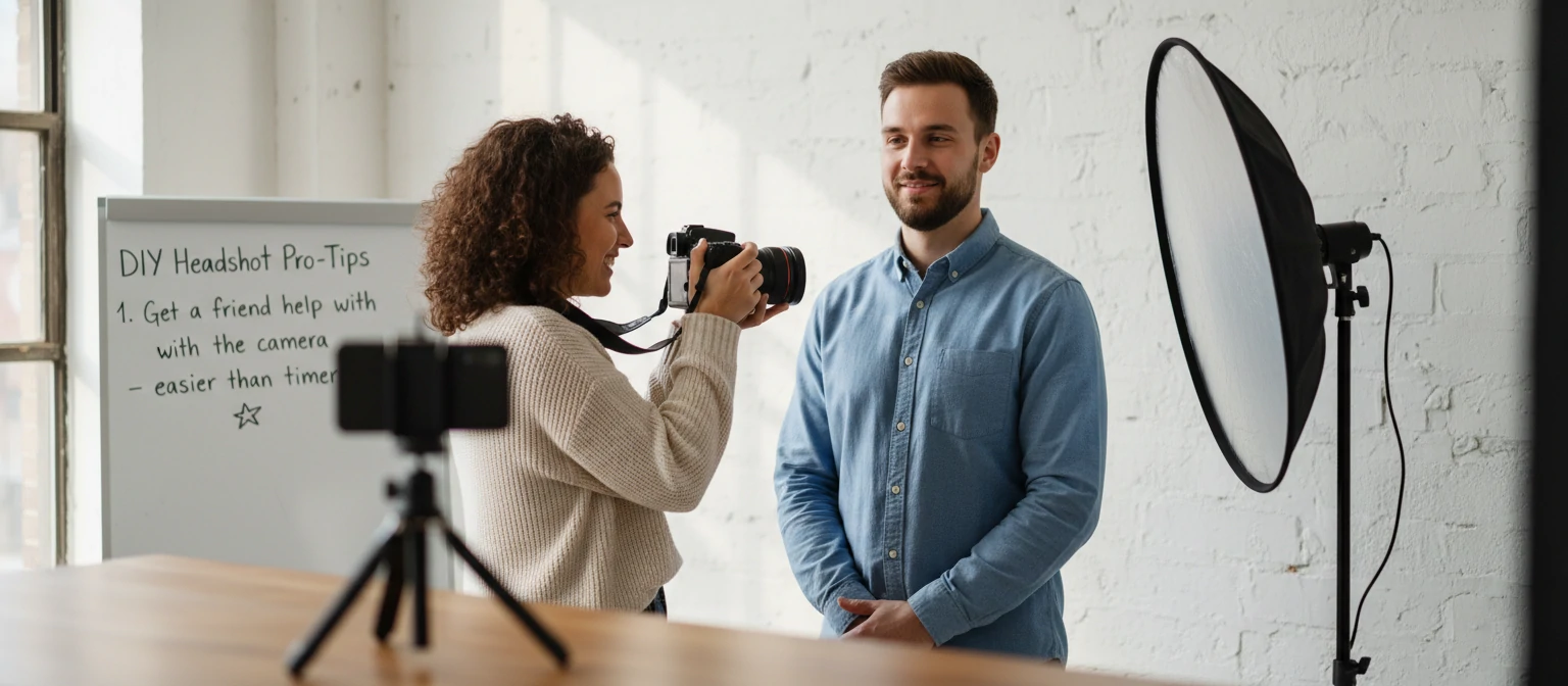 DIY headshot setup