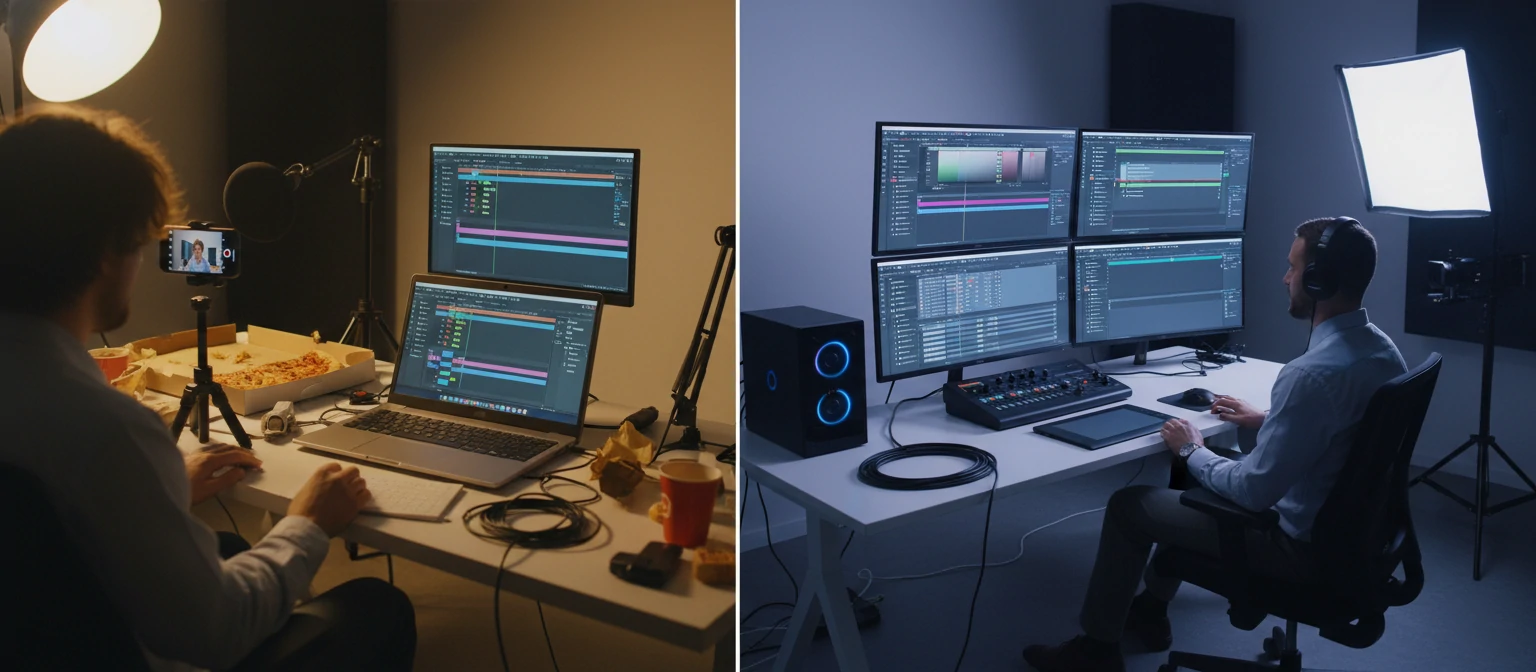 DIY vs professional video editing comparison