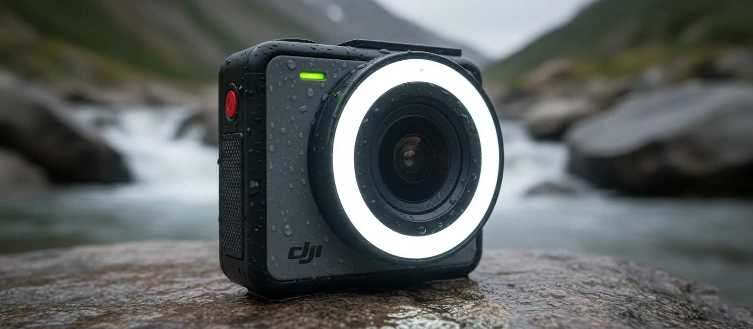 DJI Osmo Action with integrated light