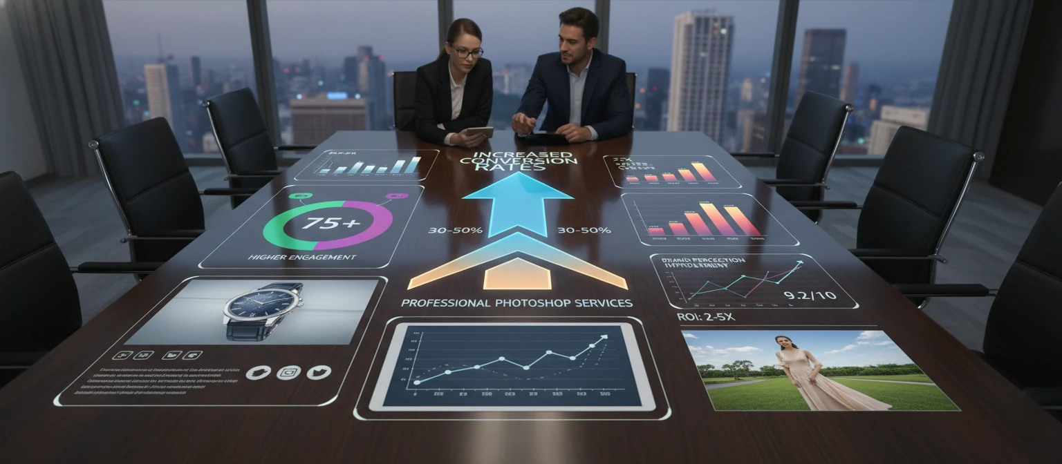 Data-driven benefits of investing in professional Photoshop services