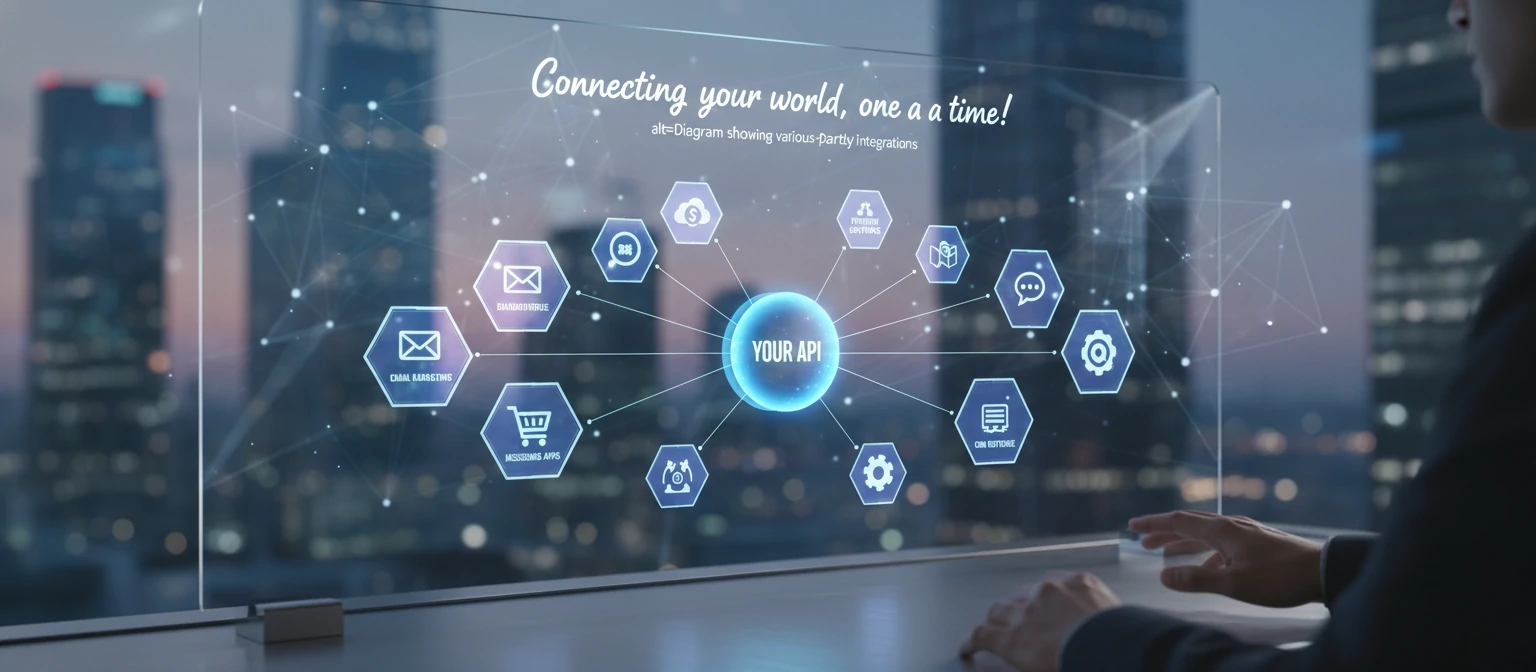 Diagram showing various third-party integrations