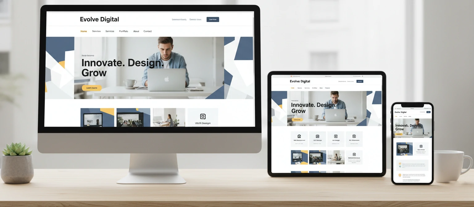Example of a custom WordPress theme design