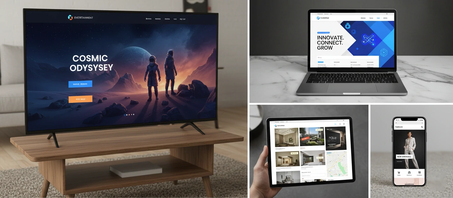 Examples of Los Angeles web design across different industries