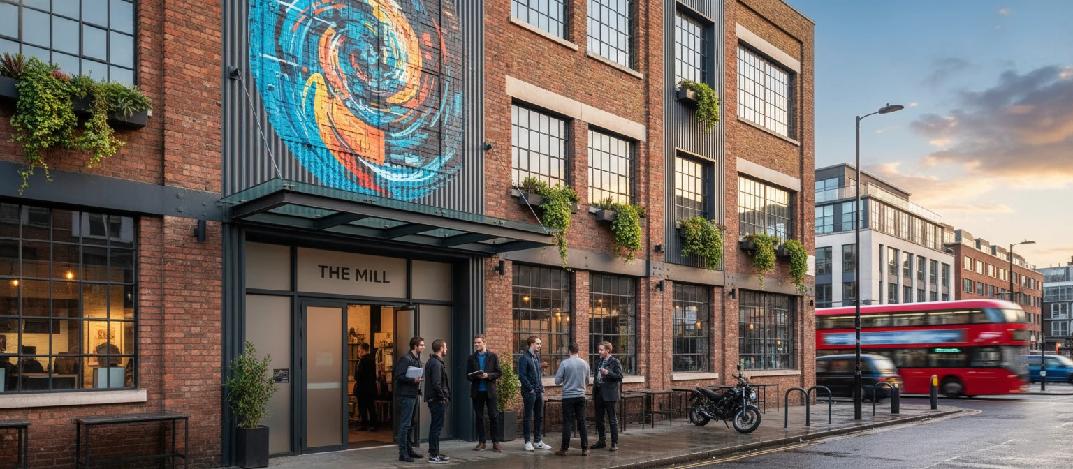 Exterior of The Mill studio in London