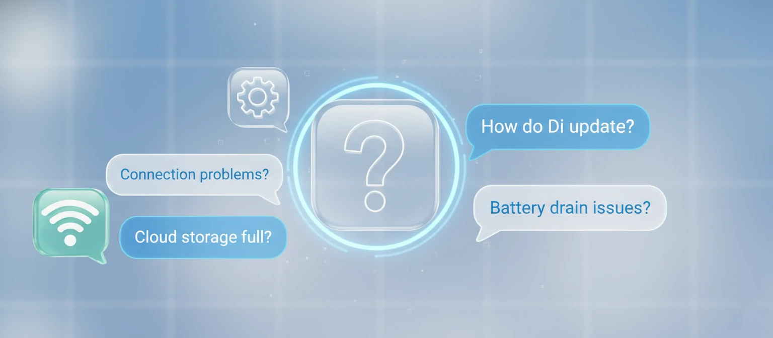 FAQ icons and bubbles