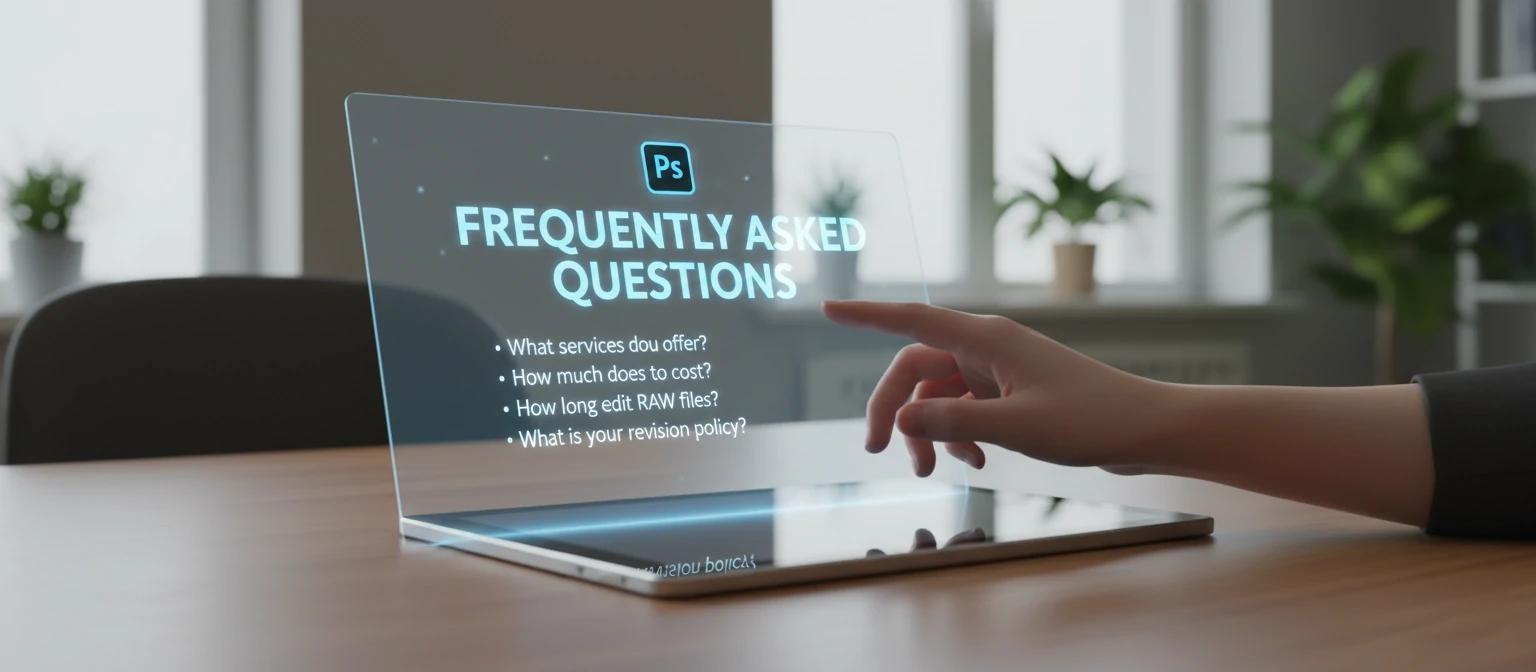Frequently asked questions about Photoshop services